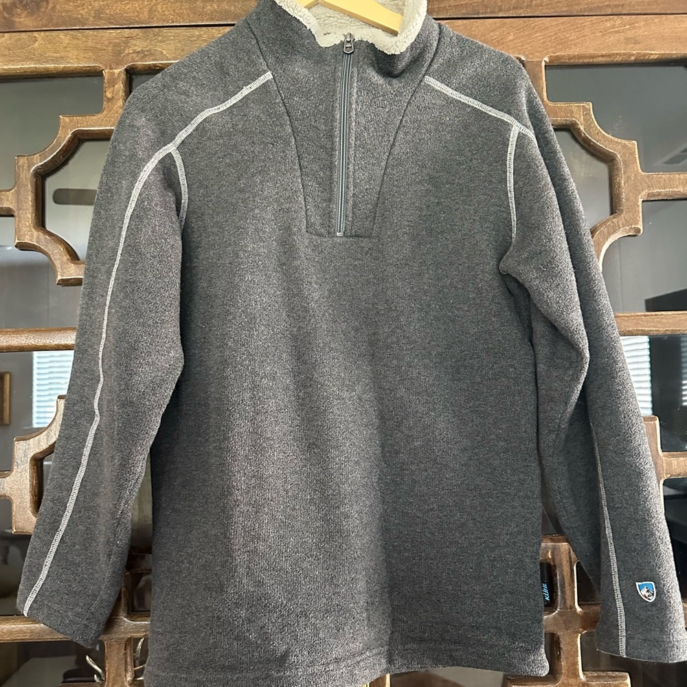 Kuhl Gray Quarter-Zip Sweatshirt